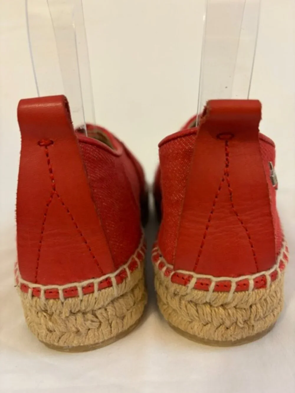 Rag & Bone Red Leather Nina Flat Espadrille Women's Size 38 (US 7.5)